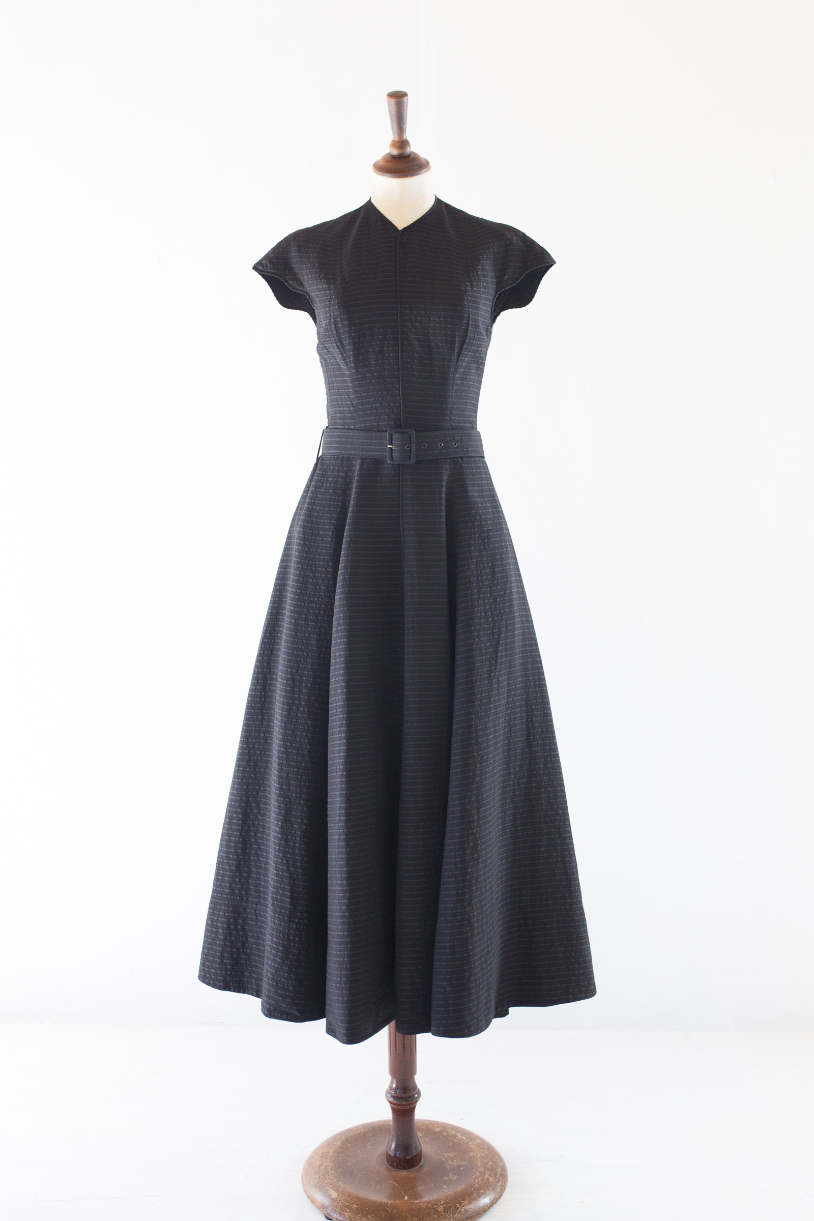 vintage 1980s black workers for freedom midi dress