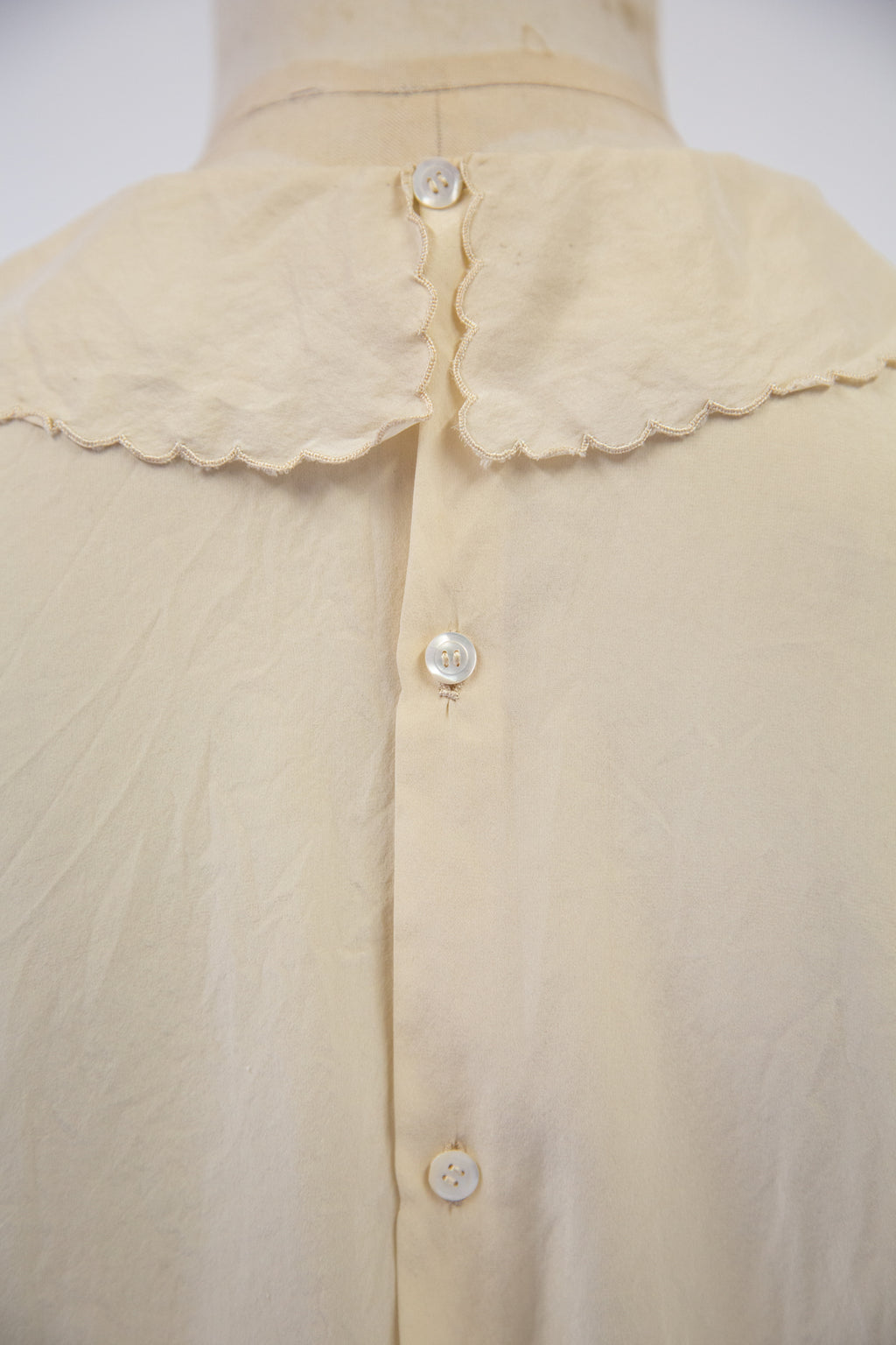 Vintage 1920s Cream Silk Blouse