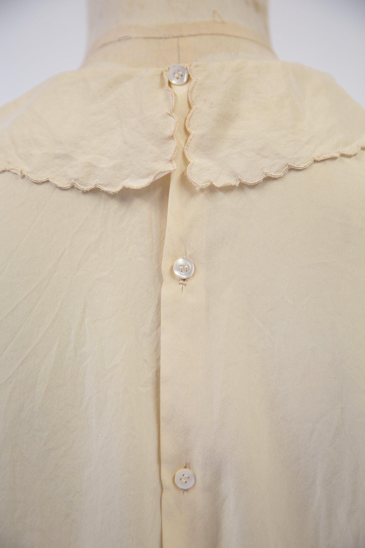 Vintage 1920s Cream Silk Blouse
