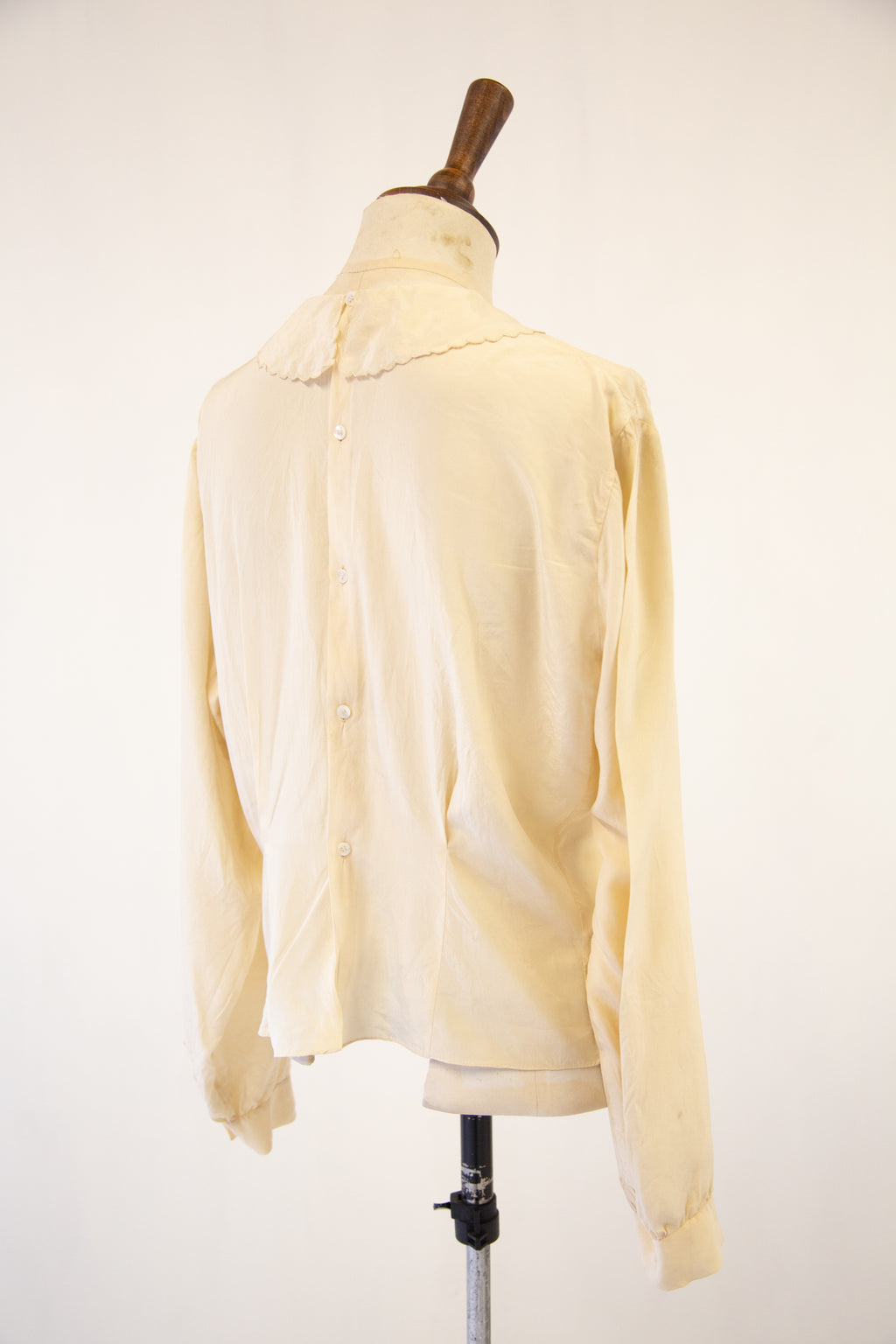 Vintage 1920s Cream Silk Blouse