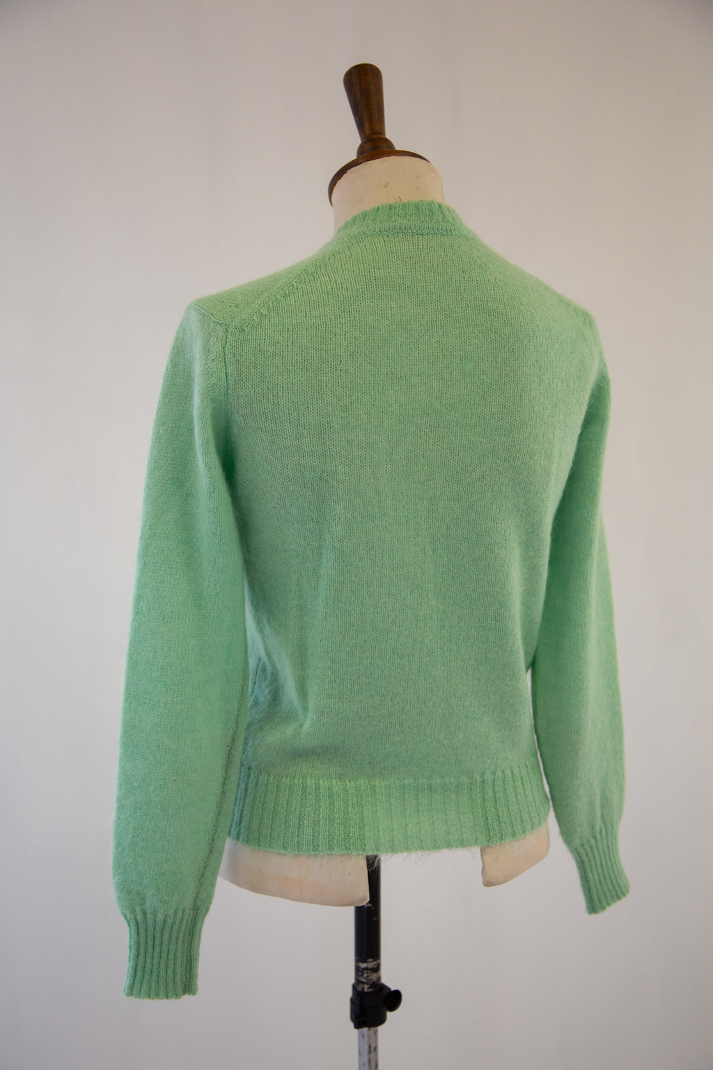 Vintage 1970s Green Mohair Sweater