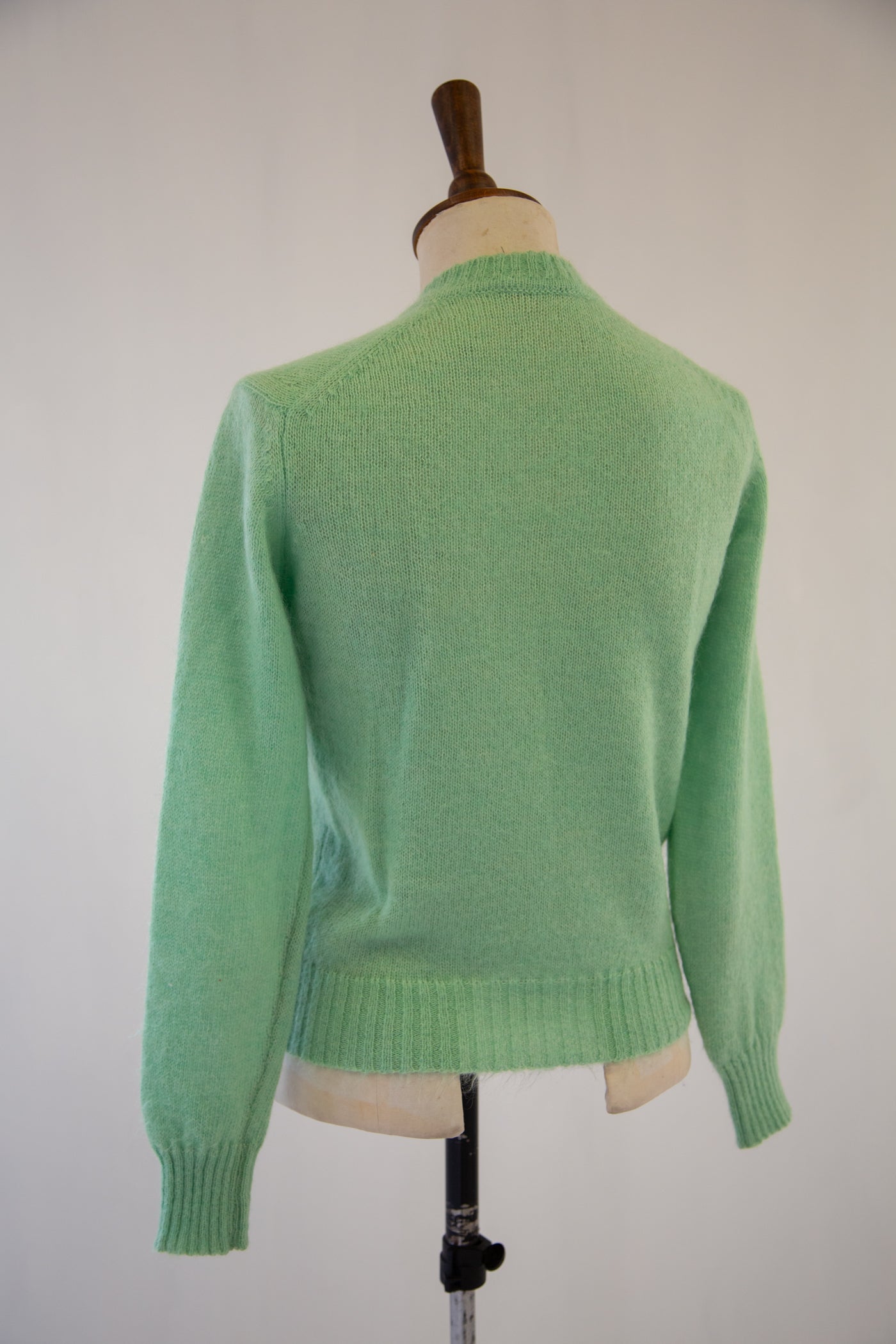 Vintage 1970s Green Mohair Sweater