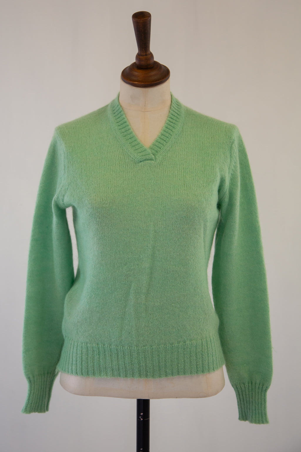 Vintage 1970s Green Mohair Sweater