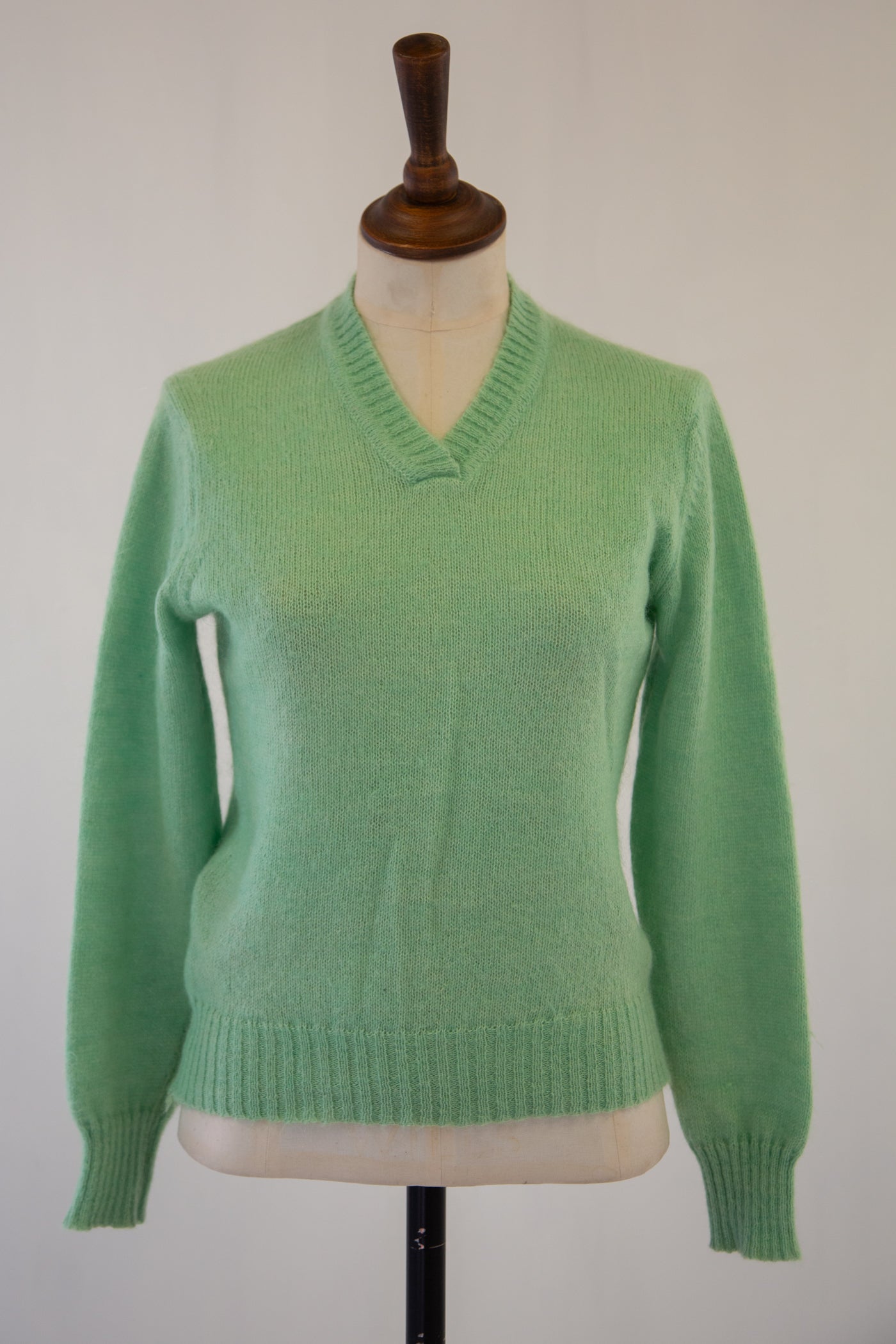 Vintage 1970s Green Mohair Sweater