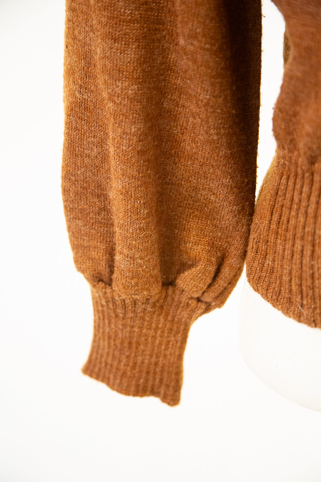 Vintage 1970s Brown Wool Sweater / S