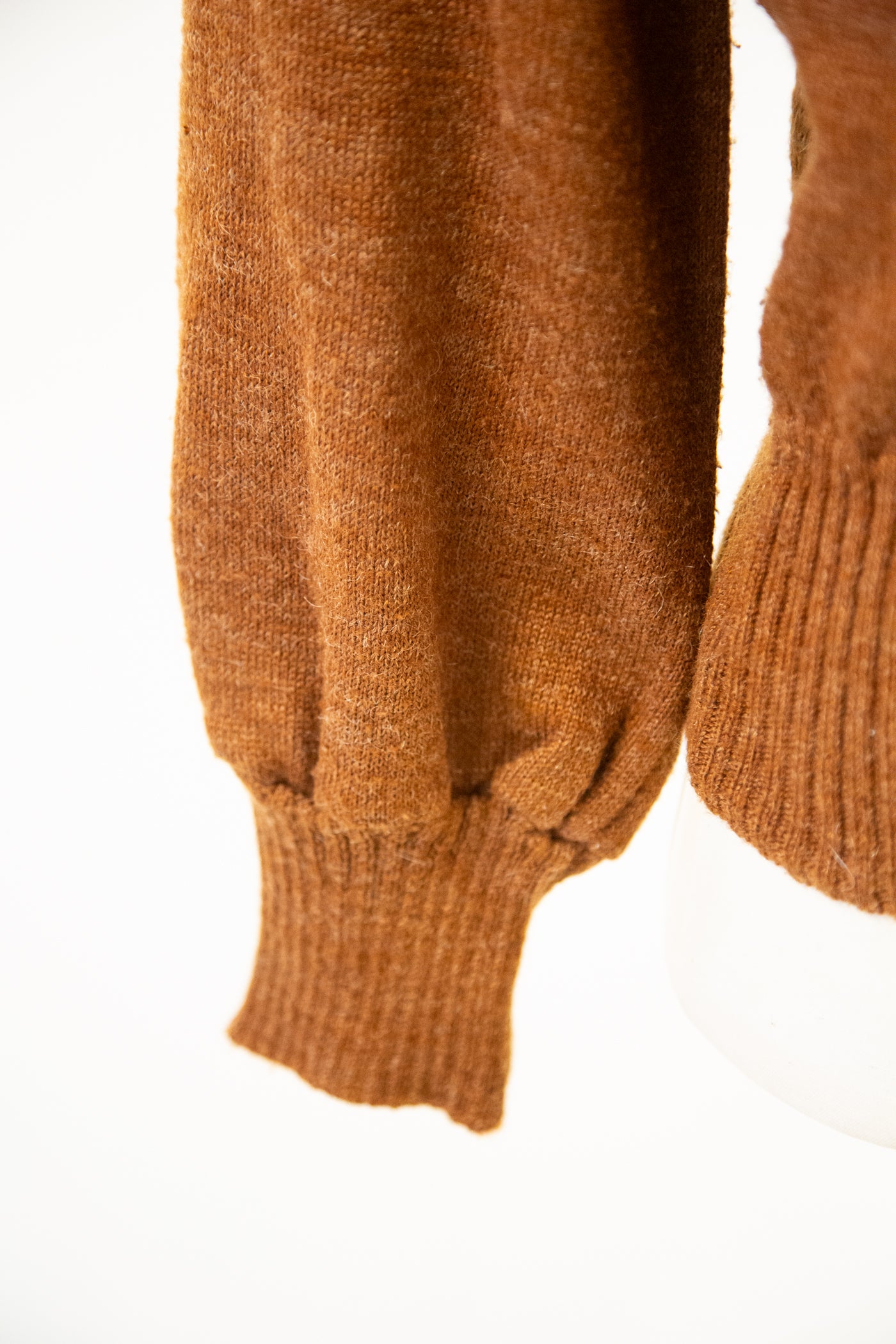 Vintage 1970s Brown Wool Sweater / S
