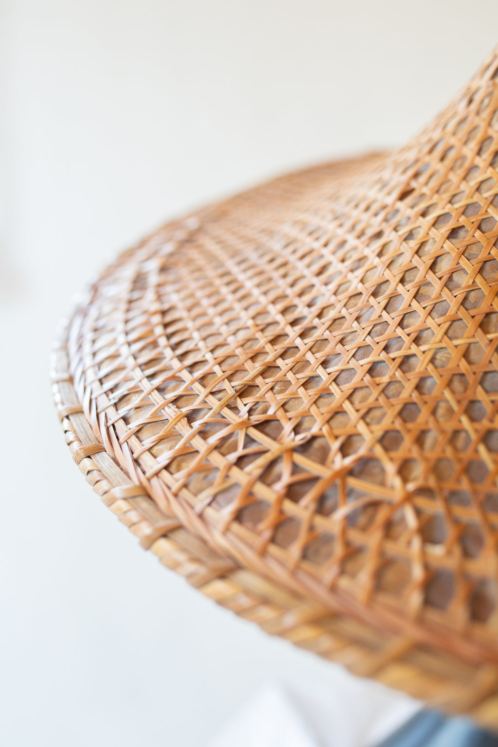 Vintage Chinese Pointed Bamboo Sun Hat