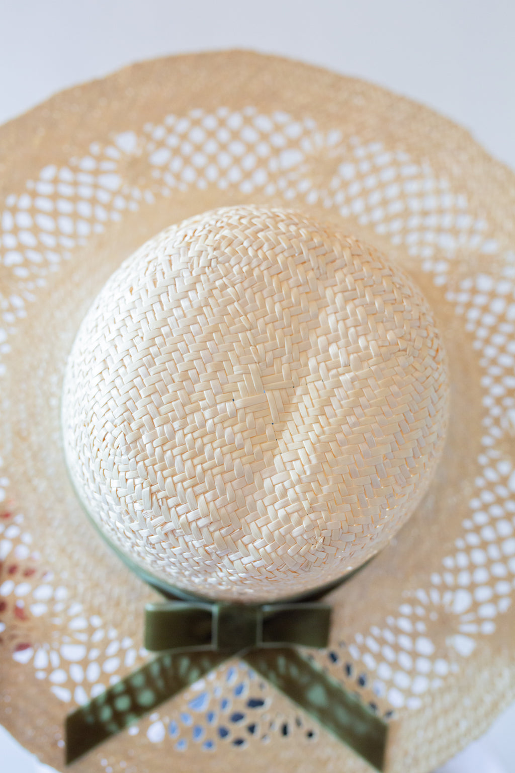 Vintage 1980s Classic Straw Panama Hat