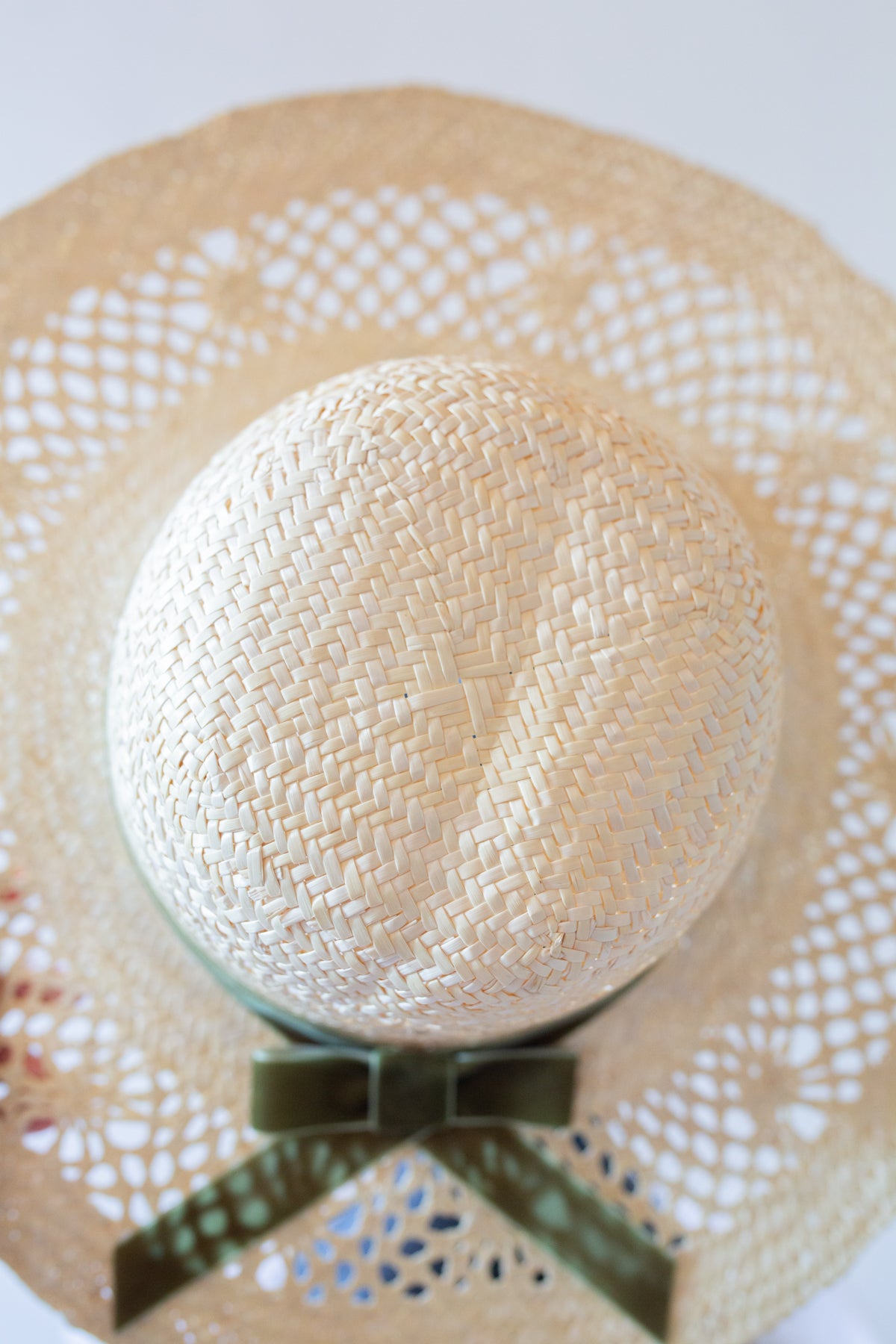Vintage 1980s Classic Straw Panama Hat
