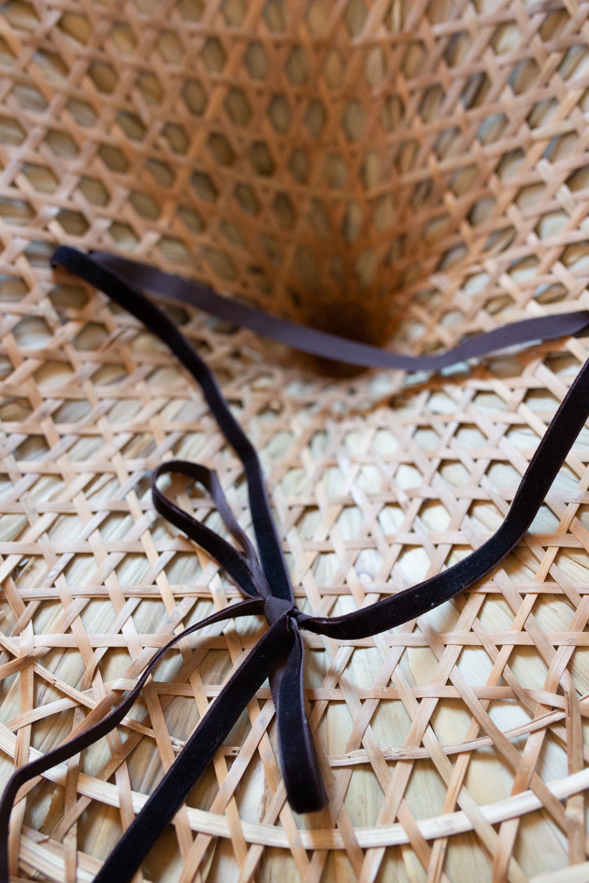 Vintage Chinese Pointed Bamboo Sun Hat