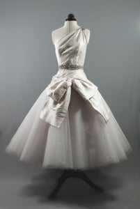 Astor - Silk and Tulle Asymmetric Ballerina Gown