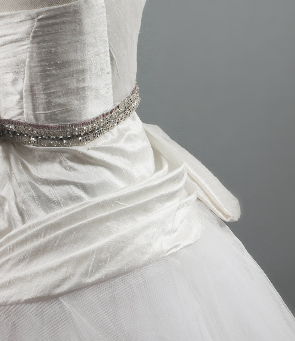 Astor - Silk and Tulle Asymmetric Ballerina Gown