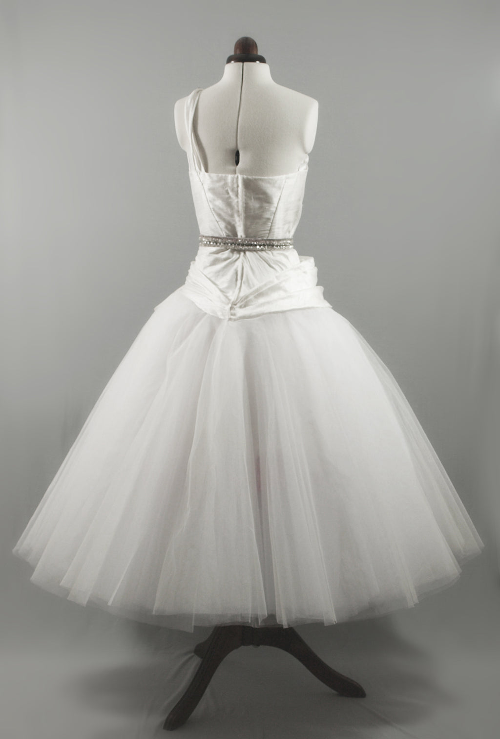Astor - Silk and Tulle Asymmetric Ballerina Gown