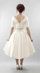 Christy - Bespoke Silk duchess satin full skirt gown