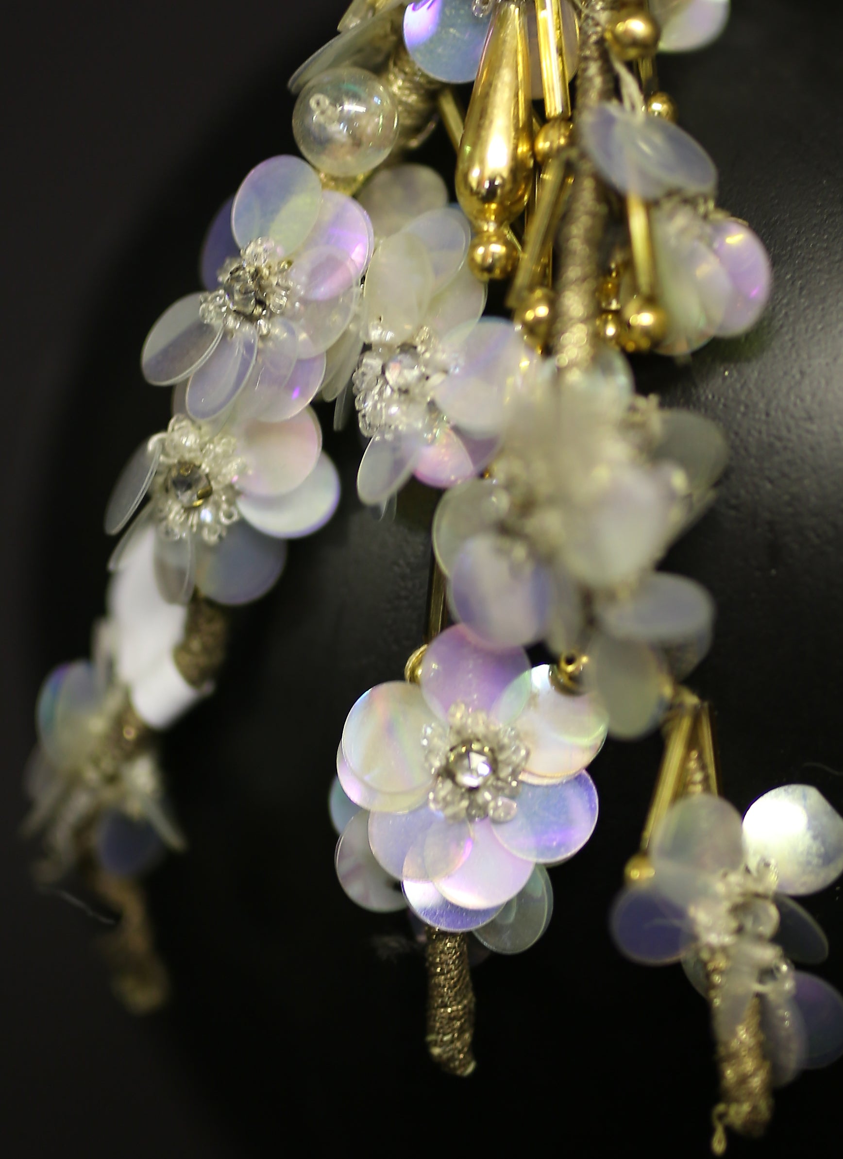 Vintage 1920s Iridescent Sequin Headpiece