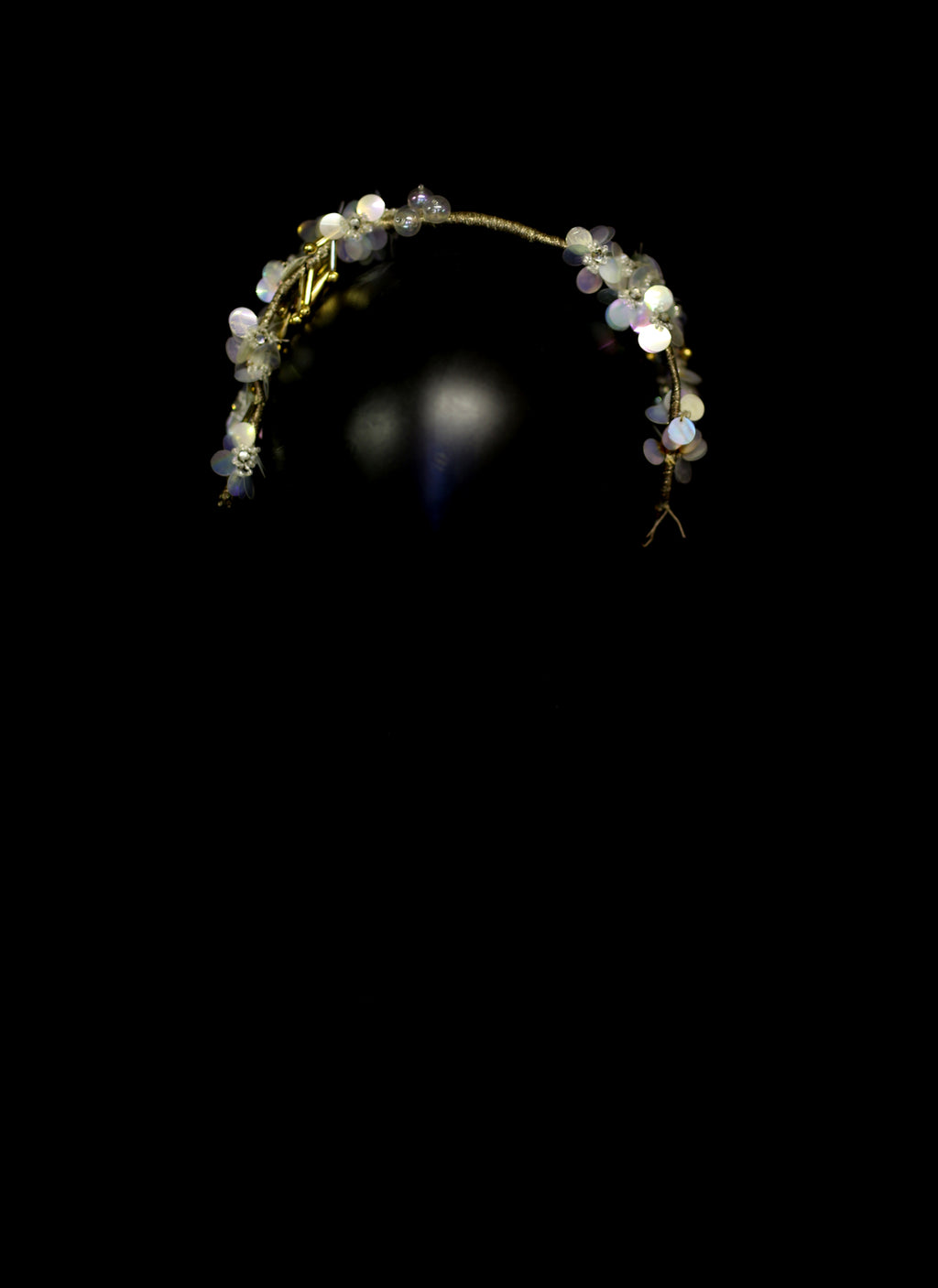 Vintage 1920s Iridescent Sequin Headpiece
