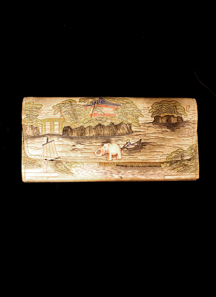 Vintage 1930s Leather Clutch Bag