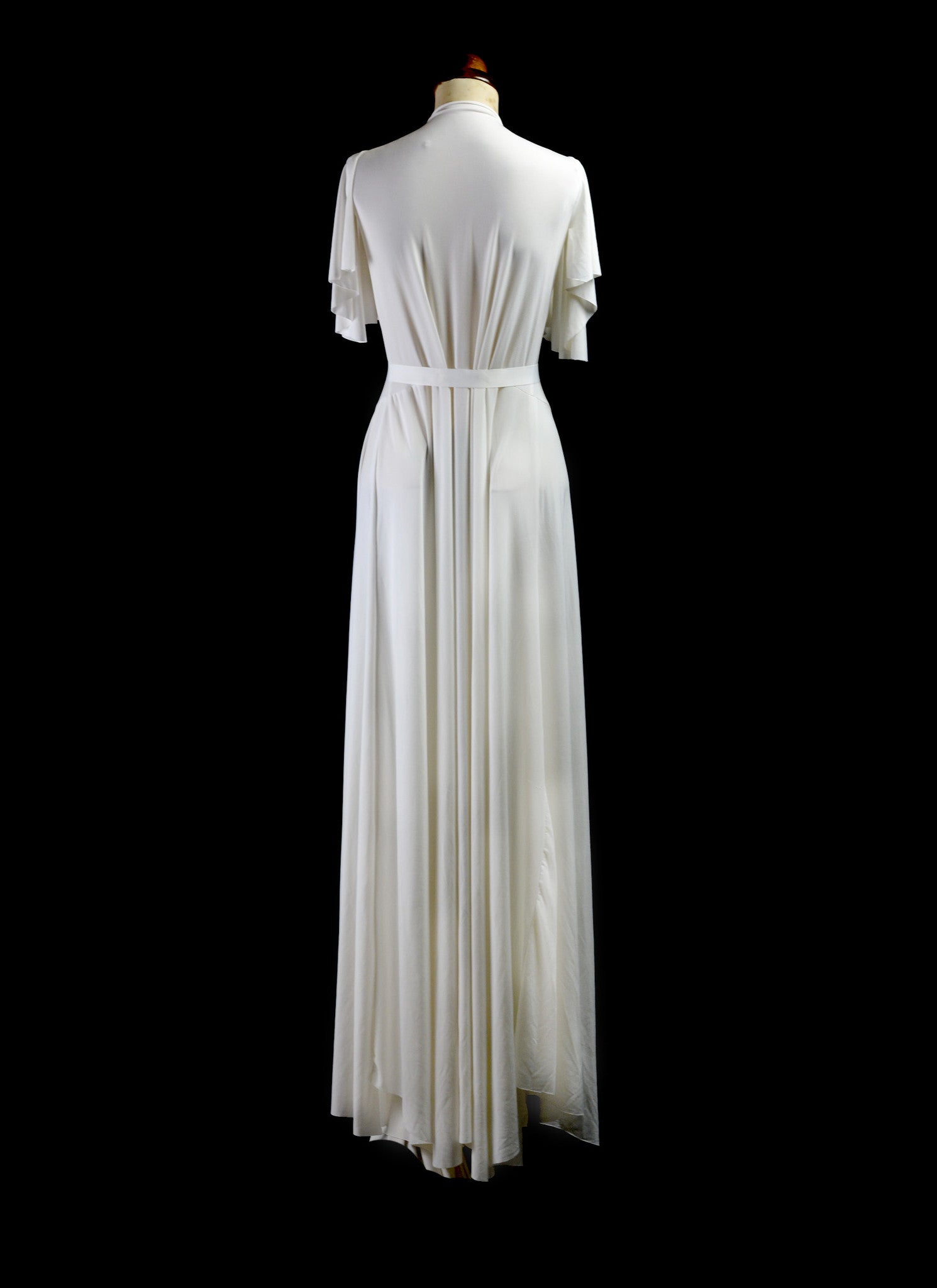 Bridal Draped Silk Jersey Gown - Paulette
