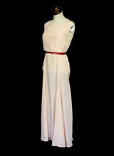 Vintage 1930s Pink Silk Dress