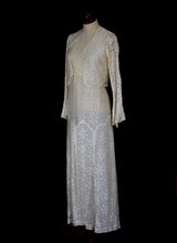 Vintage 1930s Lace Wedding Dress and Jacket