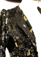 Vintage 1930s Black Deco Sequin Jacket