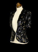 Vintage 1930s Black Deco Sequin Jacket