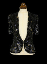 Vintage 1930s Black Deco Sequin Jacket