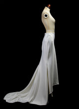 Bespoke Silk Satin Bias Cut Bridal Skirt with Train