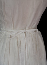 Vintage 1930s Ivory Pointe D'esprit Tulle Dress
