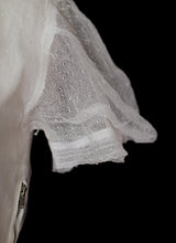 Vintage 1930s Ivory Pointe D'esprit Tulle Dress