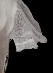 Vintage 1930s Ivory Pointe D'esprit Tulle Dress