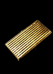 Vintage 1950s Gold Stripe Clutch Bag