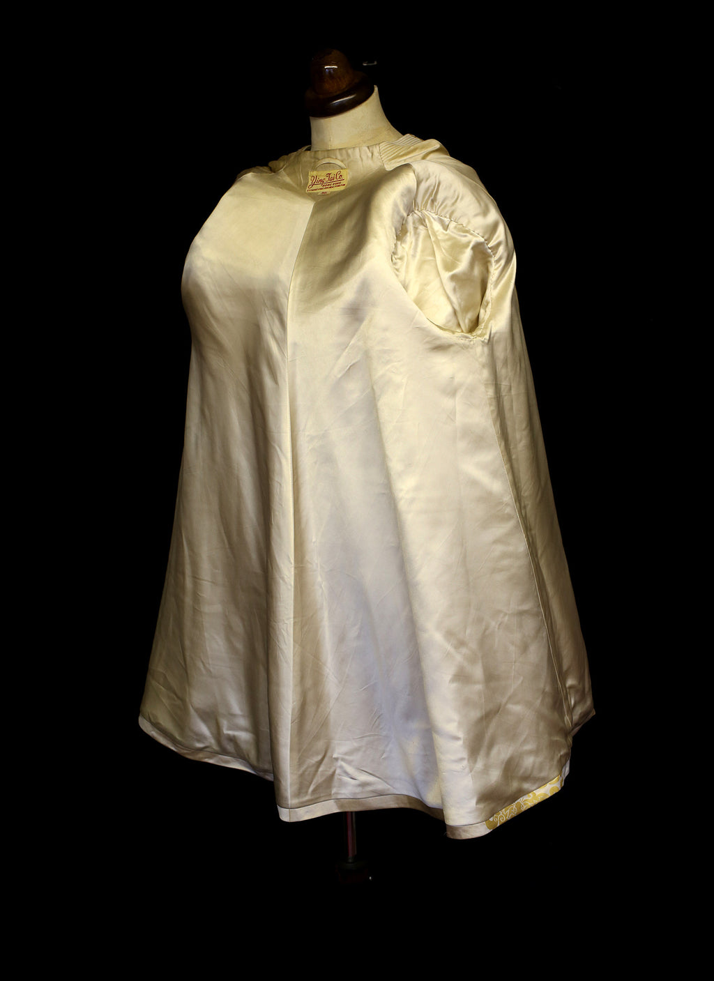 Vintage 1940s Silk Satin Coat
