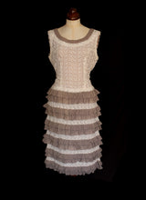 Vintage 1950s Lace Chiffon Flapper Dress