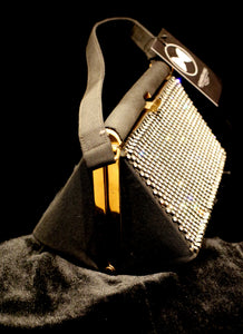 Vintage 1950s Rhinestone Box Bag