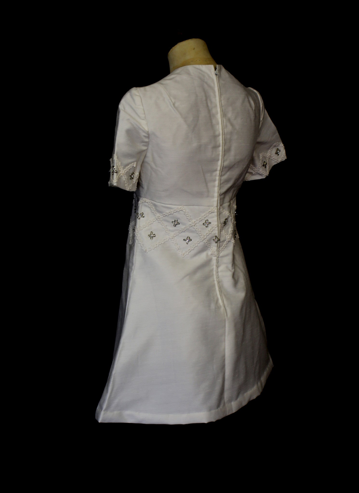 Vintage 1960s Mini Mod Wedding Dress