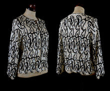 Vintage 1950s Monochrome Sequin Jacket