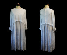 Antique 1910s White Embroidered Cotton Dress