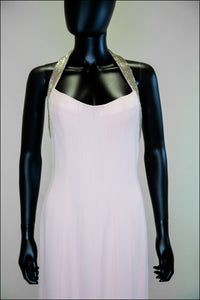 Vintage 1990s Bruce Oldfield Pink Silk Couture Gown