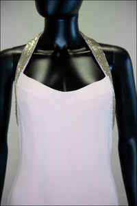 Vintage 1990s Bruce Oldfield Pink Silk Couture Gown