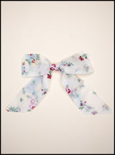 Primrose Embroidered Silk Hair Bow