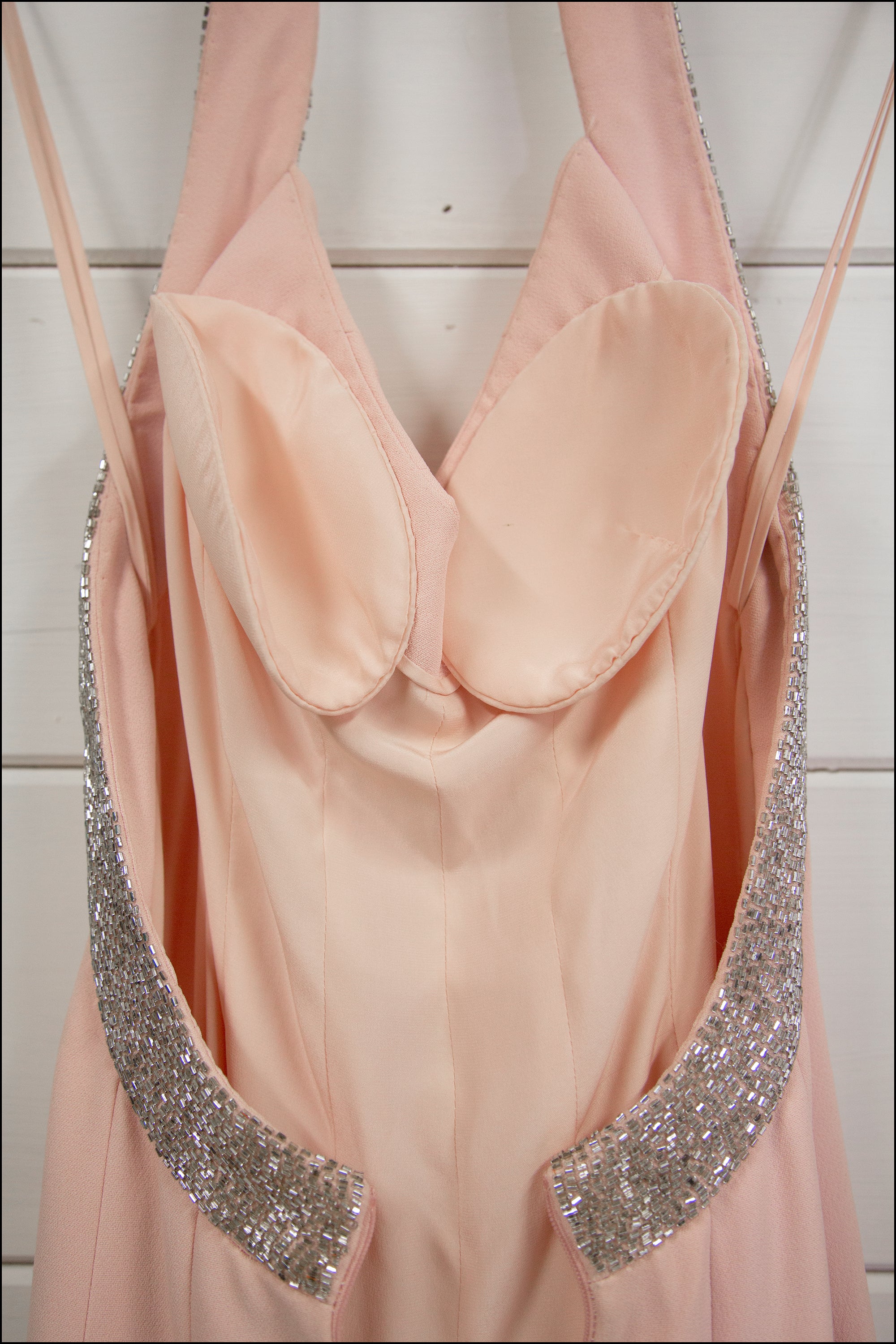 Vintage 1990s Bruce Oldfield Pink Silk Couture Gown