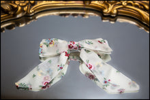 Primrose Embroidered Silk Hair Bow