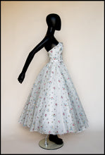Spring Rose - Ivory Floral Embroidered Silk Dress