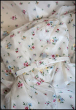 Spring Rose - Ivory Floral Embroidered Silk Dress