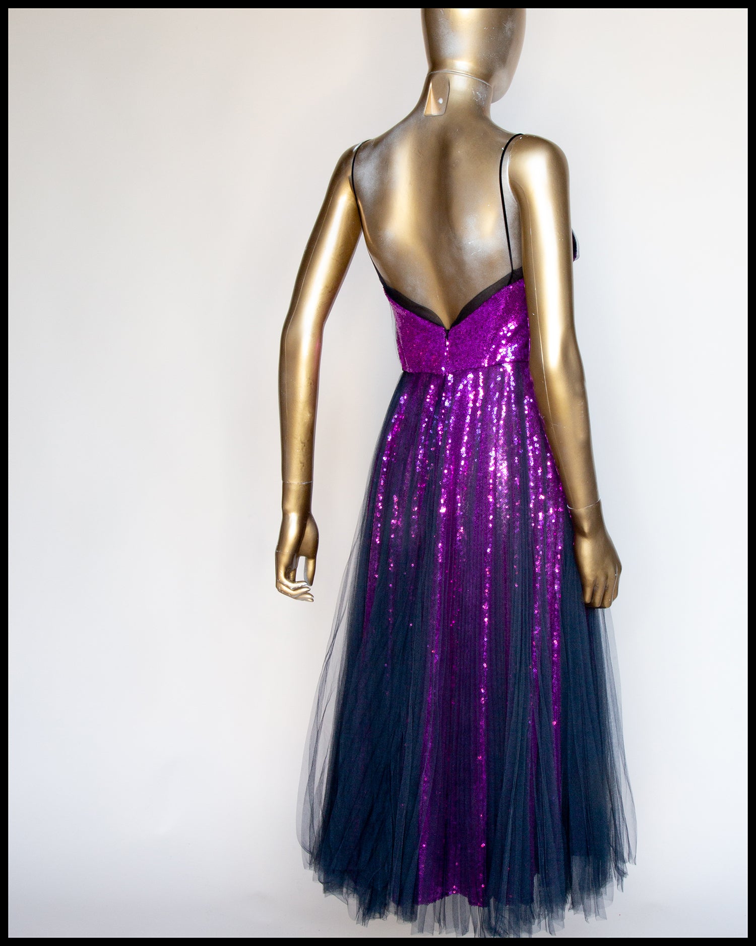 Disco Bliss - Pink Pleated Tulle Sequin Midi Dress ALEXANDRA-KING Disco Bliss - Pink Pleated Tulle Sequin Midi Dress ALEXANDRA-KING