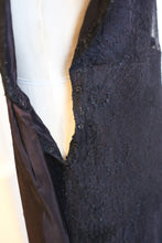 Vintage 1930s Black French Lace Dress