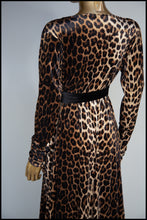 RESERVED Vampess - Leopard Print Velvet Gown