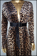 RESERVED Vampess - Leopard Print Velvet Gown