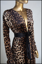 RESERVED Vampess - Leopard Print Velvet Gown